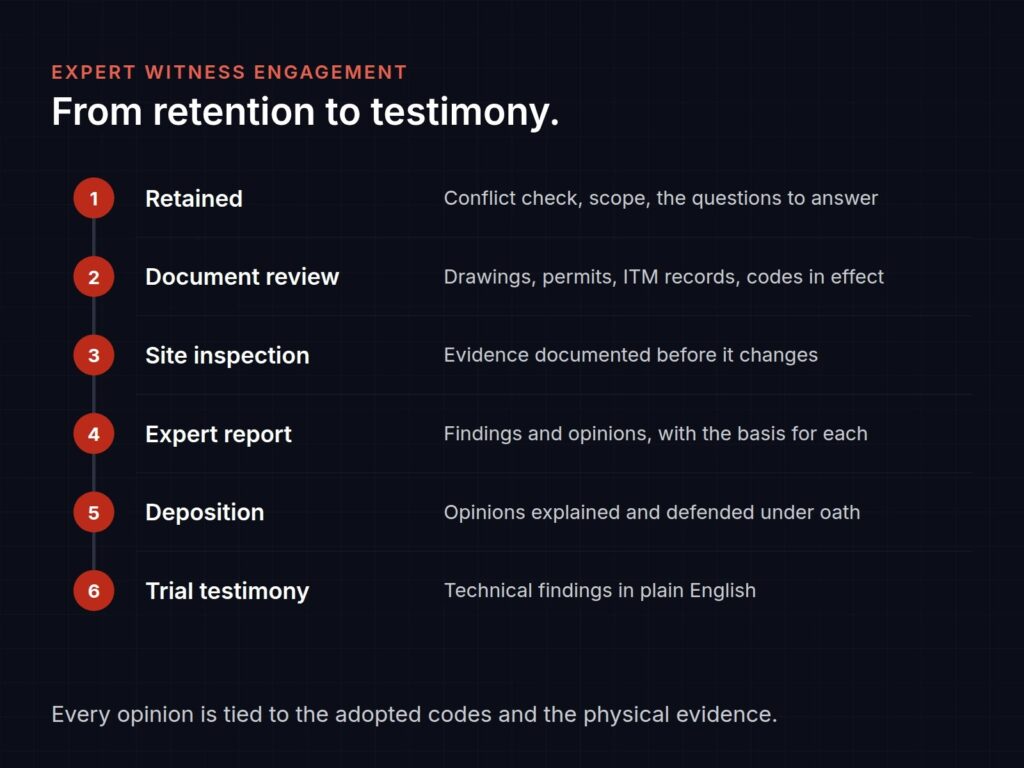 Expert witness engagement process: from retention to testimony in six steps